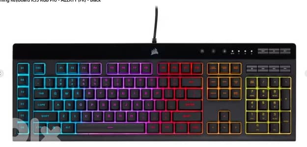 Black Rgb corsair keyboard