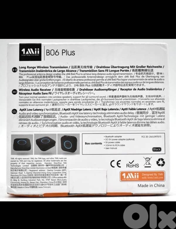 1Mii B06 Plus Bluetooth 5.0 Receiver HiFi Wireless Audio Adapter 4
