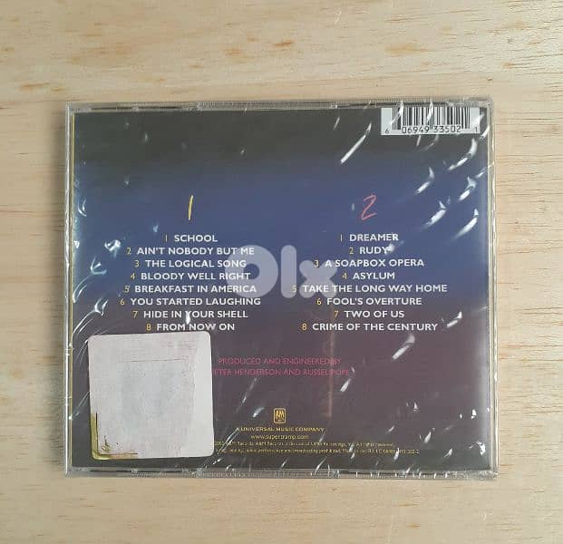 Supertramp Paris Music CD. 1