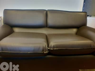 Leather living room
