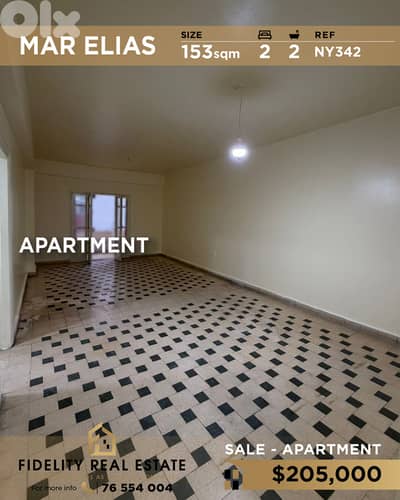 Apartment for sale in Mar Elias NY342 شقة للبيع في مار إلياس