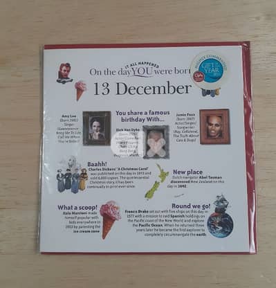 It all happened on the day You were born Birthday Greeting Cards.