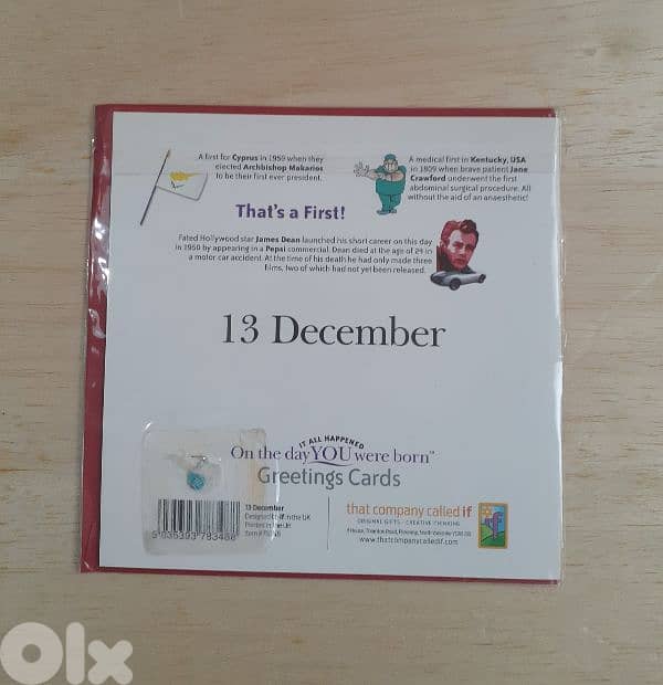 It all happened on the day You were born Birthday Greeting Cards. 1