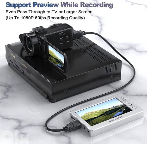 DIGITNOW Digital-to-Analog Converter, Silver V102-Silver 5 inch screen 4