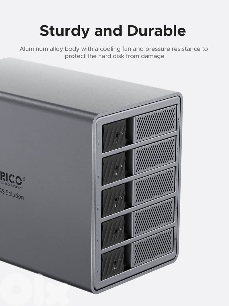 ORICO 5 Big RAID DAS Solution Hard Drive Enclosure ProRAID 110TB 8