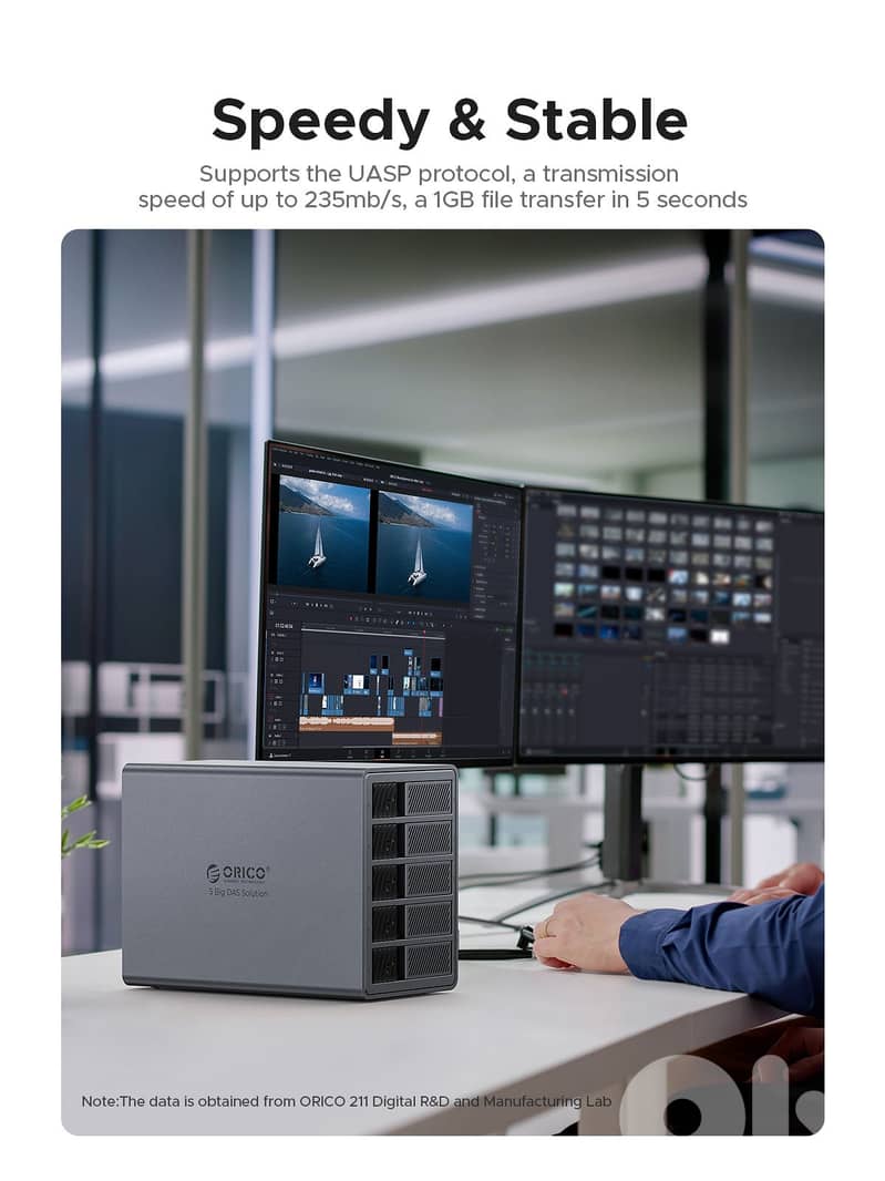 ORICO 5 Big RAID DAS Solution Hard Drive Enclosure ProRAID 110TB 9