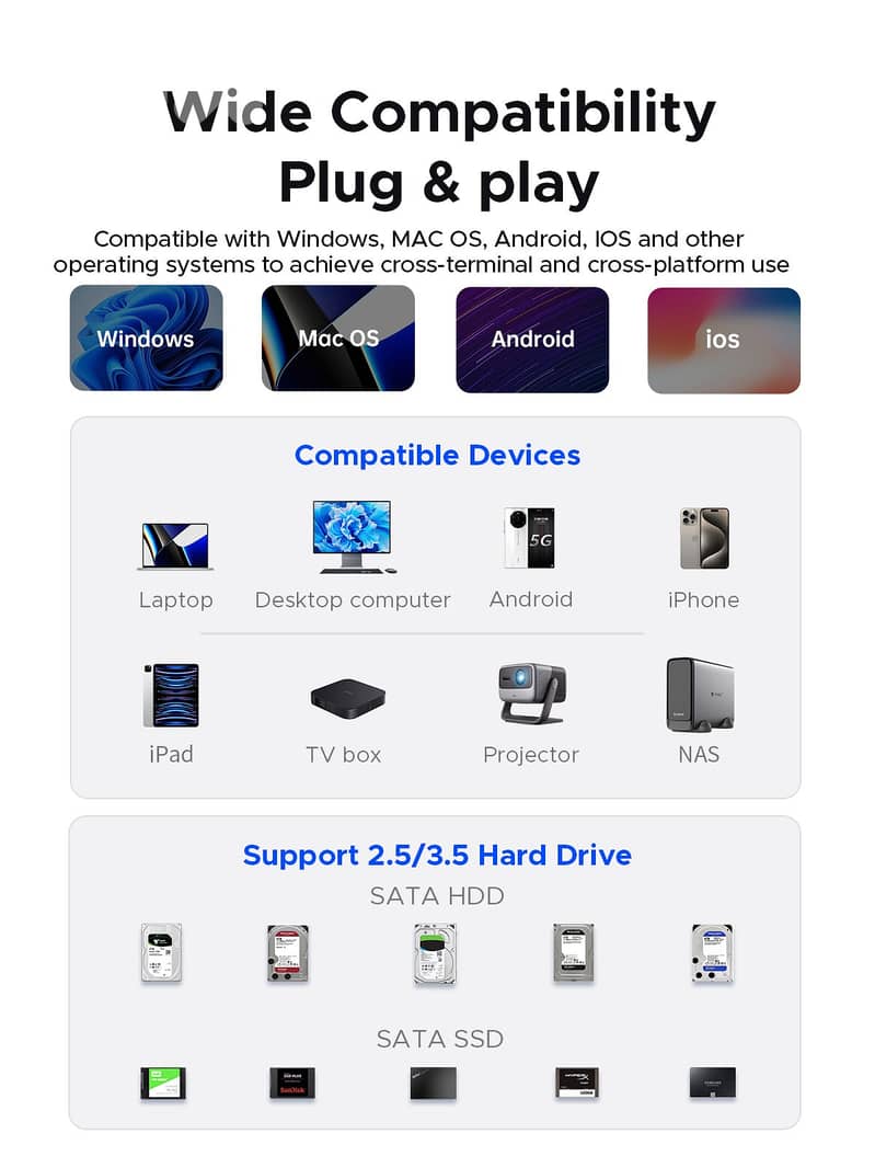 ORICO 5 Big RAID DAS Solution Hard Drive Enclosure ProRAID 110TB 10