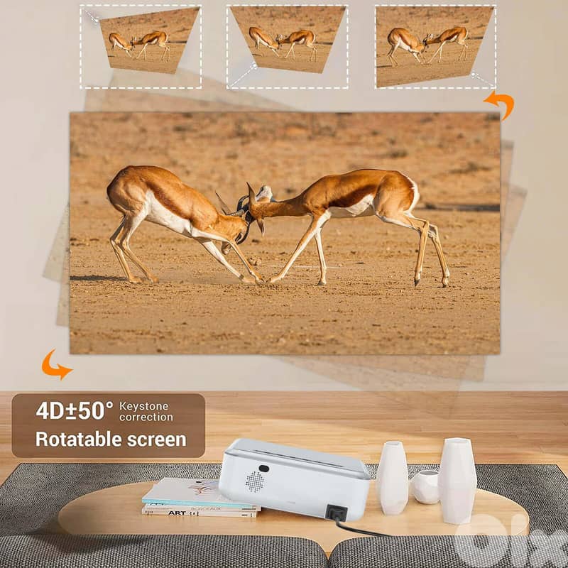 XGODY Portable Smart Projector With Built-in Apps, Built-In TV Stick 6
