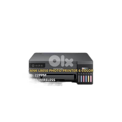 Epson EcoTank L8050 Photo Printer 6 Color Ink System 22ppm