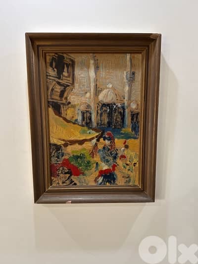 antique abstract painting