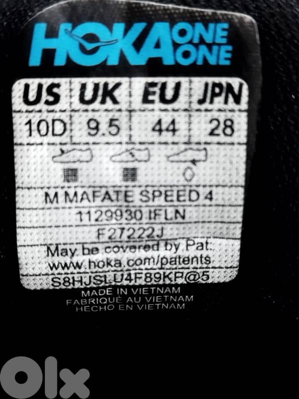 Original HOKA Shoes (Vibram) – M MAFATE SPEED 4 – Size [44] 1