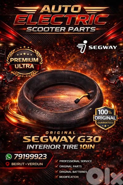 Electric scooter original segway interior Tire 10in for g30 . .
