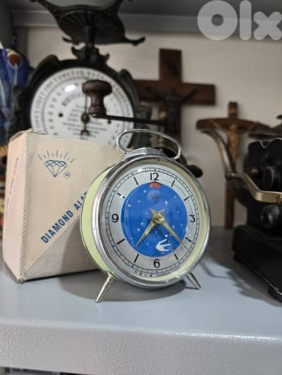 Vintage Sputnik alarm clock