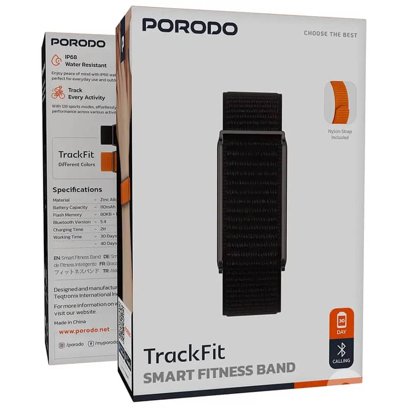 Porodo TrackFit Smart Fitness Band 1