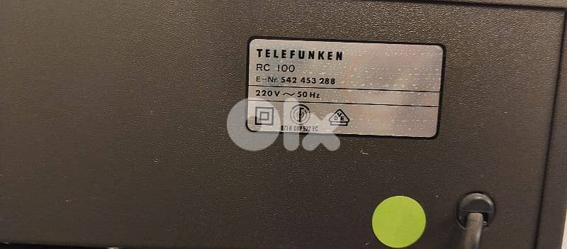 amplifier telefunken with deck cassette 8