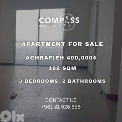 APARTMENT FOR SALE IN ACHRAFIEH