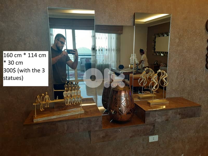 Mirror, Console, and Painting for sale 1