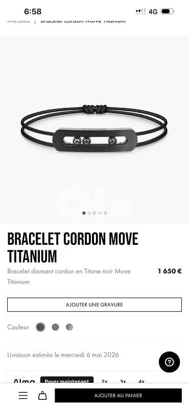AUTHENTIC Messika Move Titanium bracelet 5