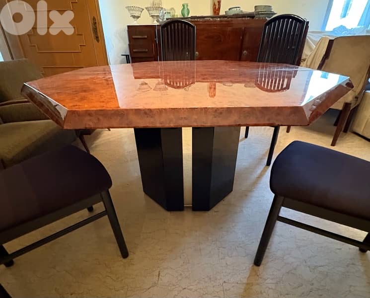 Salle à manger en bois laqué Roche -Bobois 1