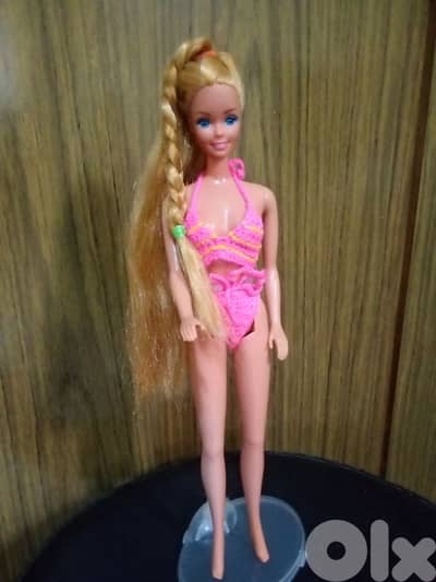 TROPICAL BARBIE Mattel 85 Vintage Rare Great Beach doll long gold hair