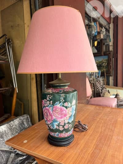 Vintage chinese chinoiserie porcelaine table lamp 150$