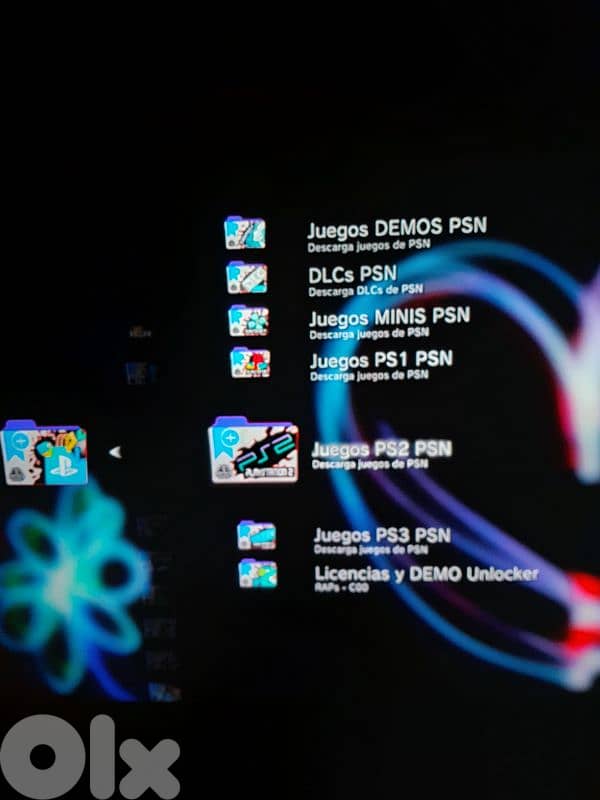 ps3 with 18 game + 2 library with all ps1 ps2 ps3 games +1000 16