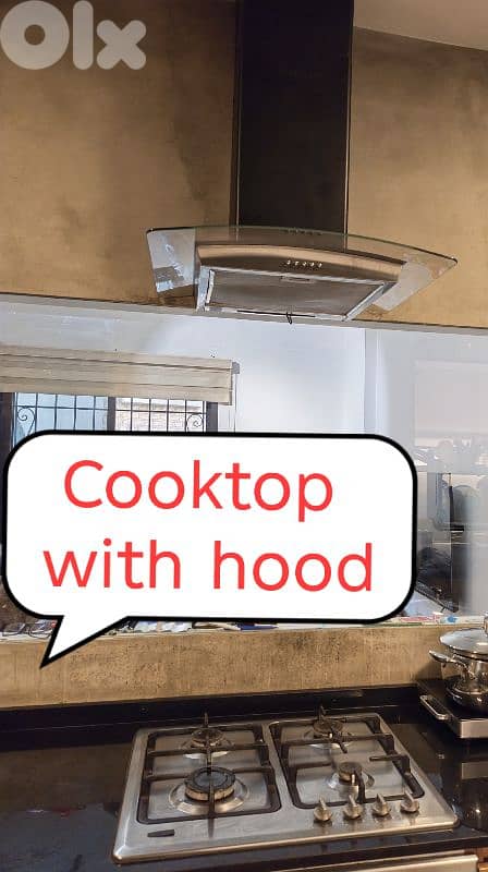 gaz cooktop with hood 3