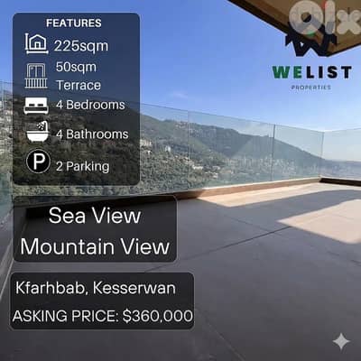 225sqm Duplex for sale in Kfarhbab, Kesserwan   REF: MA25MDKF225340