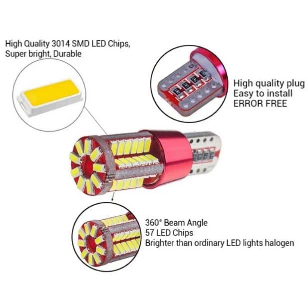 T10 canbus 57MSD error free alluminium 4