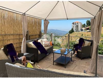 ourdoor resin set + outdoor umbrella