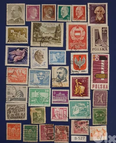 Germany Reich DDR USSR lot # B-527 x 34 stamps