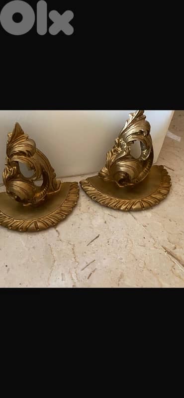Two wooden new stands