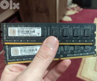 2x4GB DDR3 RAM G-Skill