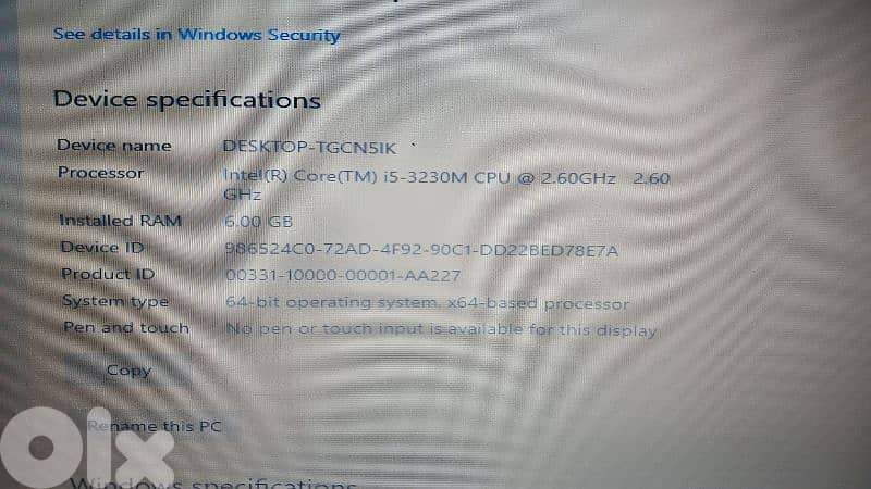 Toshiba Satellite [i5-3230M CPU - 6GB RAM] 1