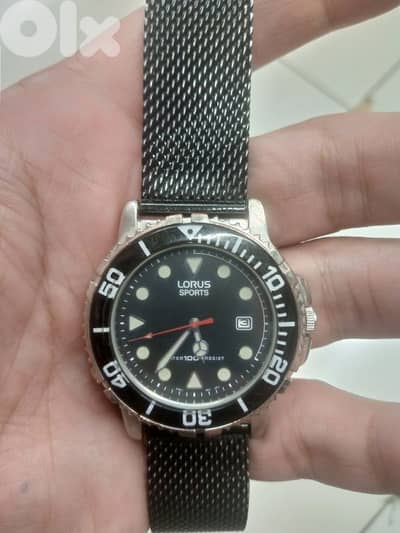 vintage LORUS Sport by Seiko diver watch 100M