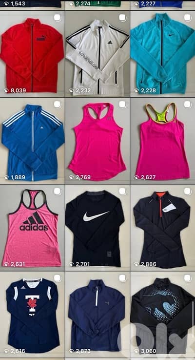 authentic sportswear and casual clothes