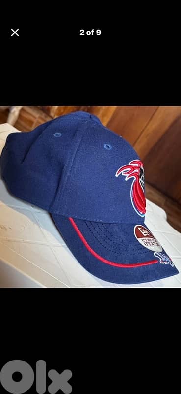 New Era Detroit Pistons Hat - Vintage Horse Logo NBA Cap - Adjustable