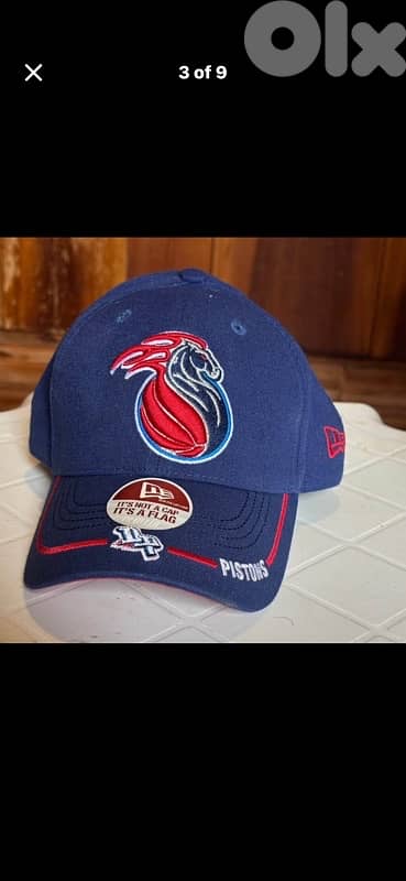 New Era Detroit Pistons Hat - Vintage Horse Logo NBA Cap - Adjustable 2