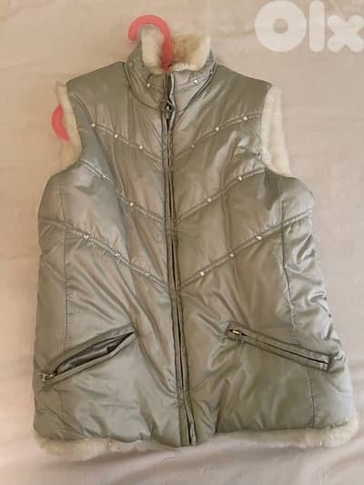 silver gilet