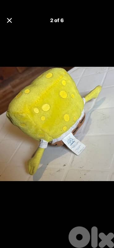 Rare 2003 Applause SpongeBob SquarePants Beanbag Toy 1