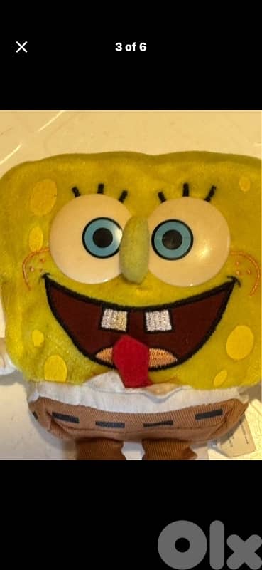 Rare 2003 Applause SpongeBob SquarePants Beanbag Toy 2