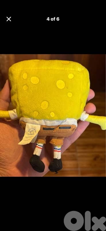 Rare 2003 Applause SpongeBob SquarePants Beanbag Toy 3