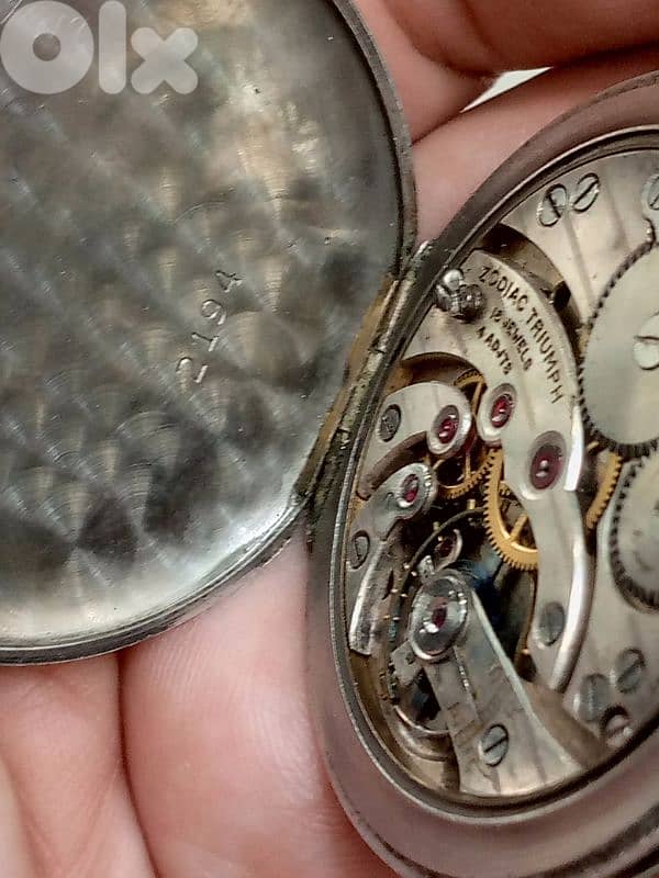 extremely Rare antique Zodiac triumph Picard cadet pocket watch 1920s 4