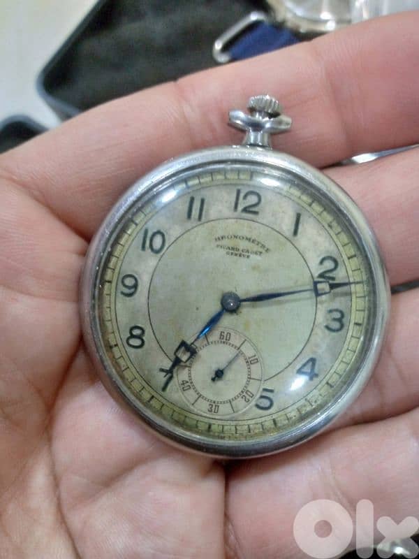 extremely Rare antique Zodiac triumph Picard cadet pocket watch 1920s 8