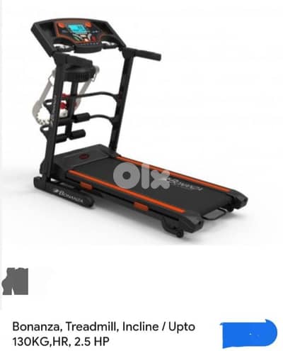 2.5hp bonanza , automatic incline, vibration massage,aux