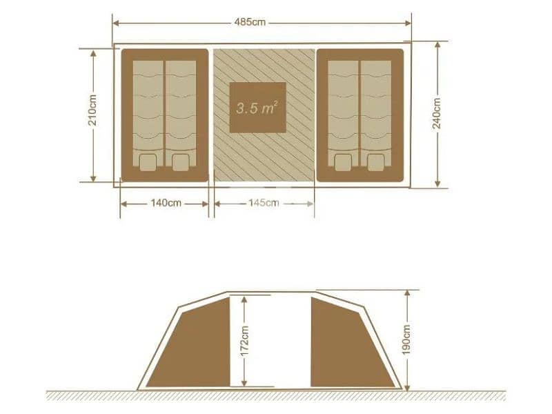 crivit tunnel blackout 4 person tent 7