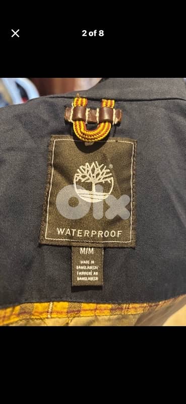 Timberland Waterproof Weathergear Jacket - Genuine Leather Trim-Size M 2