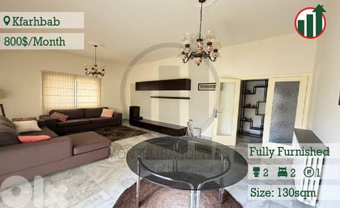 Fully Furnished Apartment for Rent in Kfarhbab !!