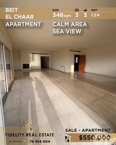 Apartment for sale in Beit El Chaar CZ4 شقة  للبيع في بيت الشعار
