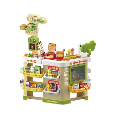 85-Piece Pretend Play Supermarket Toy Set for Kids - طقم لعب سوبرمارك